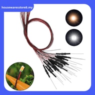 [HOUSEWARE]20pcs Prewired SMD LED 0603 Warm White Light Emitting Diode 12V DIY Model