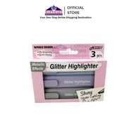 Glitter Highlighter/Highlighter Marker/Glowing Highlighter/Stabilo - 3PCS