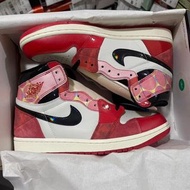 🌈正貨原盒 jordan Air jordan 1 retro high og 蜘蛛俠2.0“next chapter”防滑耐磨百搭 男女同款 紅黑色
