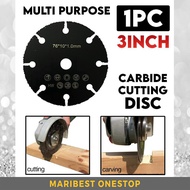GB54 1pc 3" 76 x 10 x 1.0mm ANGLE GRINDER CARBIDE MULTIPURPOSE CUTTING DISC Wood With Nails Plastic 
