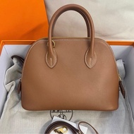 98新HERMES愛馬仕 Bolide 25 z刻Evercolor小牛皮 金扣