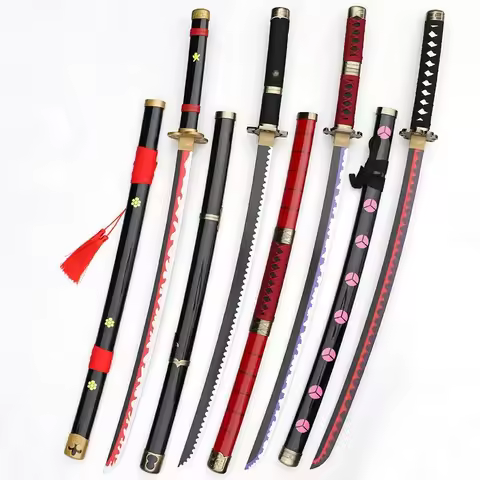 Newest Cosplay Roronoa Zoro Anime 41inch Katana Coolest Bamboo Assembled Sword Weapon 104cm Model