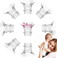 LOZAEVE Flange Inserts 24mm Compatible with Momcozy S12 Pro S9 M5 Bellababy Wearable Breast Pump, Suitable for Spectra Medela Elvie Willow Phanpy MomMed Shields/Flanges, Reduce 27/28mm Down to 24mm