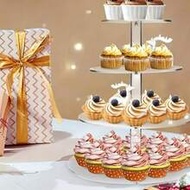 1pc 3/4 Tier Acrylic Cupcake Stand, Detachable Tiered Tray, Round/Square Plastic Cupcake Tower, Disp
