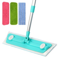 S-T🔰40HPMagiclean Flat Mop Wet and Dry Wood Floor Special Household Rotating Lazy Mop Lightweight Aluminum Rod WH8C
