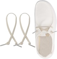 2 Pairs Replacement Shoe Laces for Hey Dude Shoes, Flat Elastic Stretch No Tie Shoe Laces for Women 