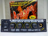 Kit Power Mic Speaker Aktif Stereo Amplifier Subwoofer 150W 150 Watt Subwofer