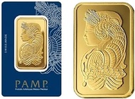 PAMP Gold Bar Bullion 5 Grams, 10 Grams, 20 grams, 50 Grams. 9999 Purity. Veriscan verified (PAMP 10 Grams)