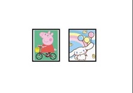 兒童DIY數字油畫 🎨 Peppa Pig 肉桂狗 (鬼滅之刃/迪士尼卡通/Pokemon/角落生物/多啦A夢/蠟筆小新/寵物etc..）