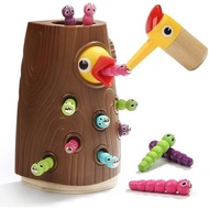 TOP BRIGHT Suitable for Children 2 Years Old Montessori Toys-Magnetic Bird Feeding Games, Suitable f