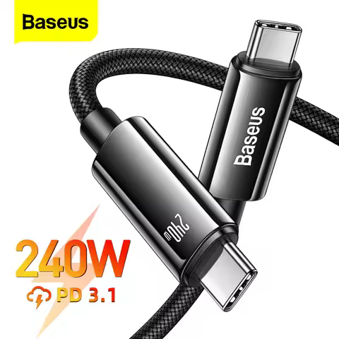 Baseus 240W USB C Cable PD3.1 For MacBook Pro Samsung Xiaomi POCO USB C to USB Type C PD Cable 48V5A