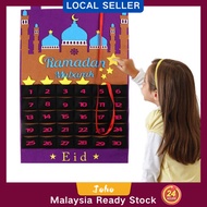 Local Stock 30days Planner Ramadan Journey to Jannah Advent Calendar Hanging Felt Decorations Selama