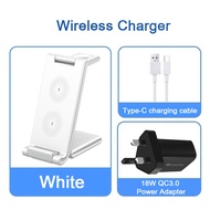 ZUZG 3 in 1 Wireless ChargerFast Wireless Charging Station for Multiple DevicesFoldable Travel Charg