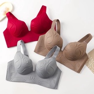 34-48BCD Plus Size Deep V Frameless Sexy Underwear Comfortable Three-Dimensional Seamless Push-Up Br