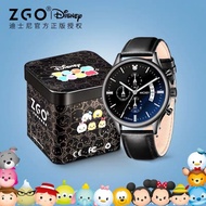 ZGO Disney Mickey Minnie Men Watch, Mickey Leather Watch