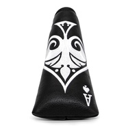 Black Golf Ace of Spade Golf Club Cover for Golf Clubs - Hybrid Headcover Golf Driver Headcover 3 Wo