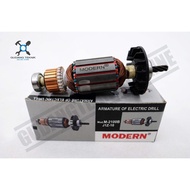 (MODERN ANGKER M2100B/JIZ10)  Mesin Bor Modern M 2100B Atau J1Z 10 / ARMATURE Bor Listrik Modern M21