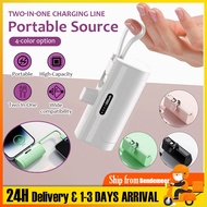 [Sg seller] Powerbank Mini Powerbanks Mini Fast Charging 5000mAh 2 in 1 Portable Charger Small Lightweight Power Bank