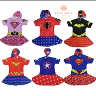 Swimming Costume Superhero Kids 2year-11year