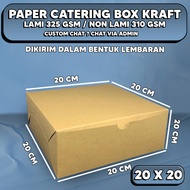 Catering Box Thick 325gsm 20x20/Kraft Rice Box/Rice Box Ketering