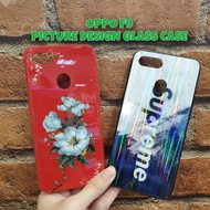(CLEARANCE) OPPO F9 Case fashion Glass phone case Soft Edge cover F9