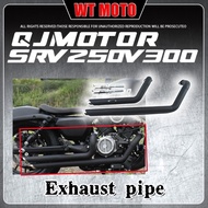 Big sale For QJMOTOR SRV 250V300 VH oblique exhaust pipe right side double outlet sound wave low hor