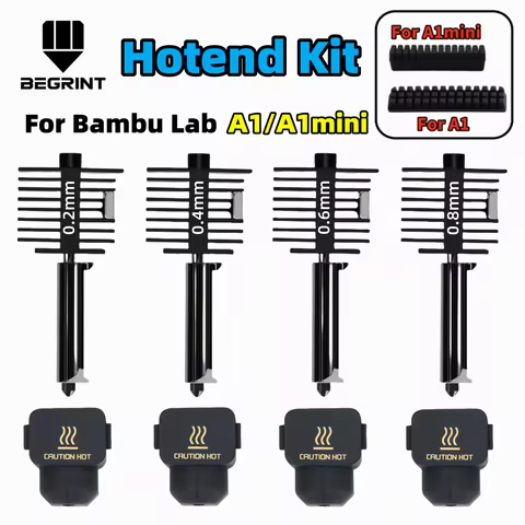 Upgrade 2.0 Hotend For Bambu Lab A1 Nozzle For Bambu Lab A1 Mini Nozzle Kit Hardened Steel Nozzle Fo