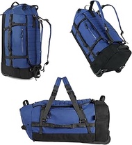 29 Inch 86L Wheeled Travel Bag, Foldable Large Backpack with 2 Inline Wheels