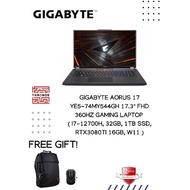 GIGABYTE AORUS 17 YE5-74MY544GH 17.3" FHD 360Hz Gaming Laptop