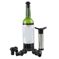 【Worth-Buy】 1 Set Wine Saver Fresh Preserver Vacuum Air Pump With 6 Silicone Bottle Spers Keep Wine Sealing Bar Accessories