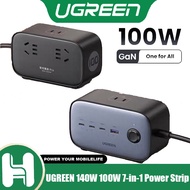 UGREEN 140W 100W Charging Station 7-in-1 Power Strip Desktop Charger GaN USB C Fast Charger