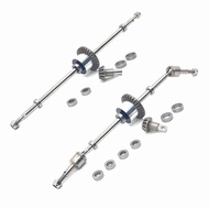 Front Rear Axle Full Vehicle Bearings Direct Axis CVD for 1/12 MN128 MN86 G500 Metal Upgrade Parts R