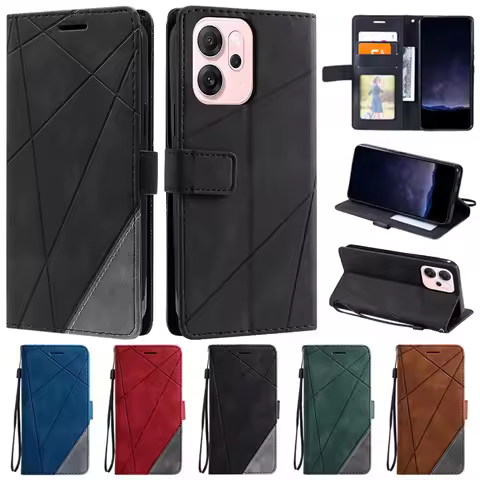 For Coque OPPO Reno 14F Cover Luxury Flip Wallet Leather Case on for Fundas Oppo Reno14F Reno 14 Ren