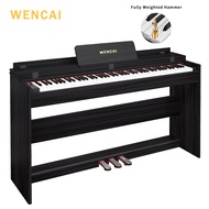 WENCAI  Digital Piano 88 Keys Upright Fully Weighted  Electric Pianos Wooden Classic 88 Keys Hammer 