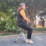 เก้าอี้ไม้เท้าอัจฉริยะสีดำ Ta-Da Chair แถมถุงผ้า เก้าอี้ไม้เท้าพกพา เก้าอี้ไม้เท้าผู้สูงอายุพับได้  
