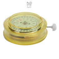 NARCIS Cal.8205 Watch Movement, Metal Dual Calendar 3 Hands Dual Day Date Movement, Gold Watch Movem