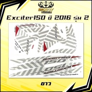 Exciter150 2016 Sticker Model 2 (Shiny Bright Colors Full Set) Exciter 2016 2 Yamaha Exciter150