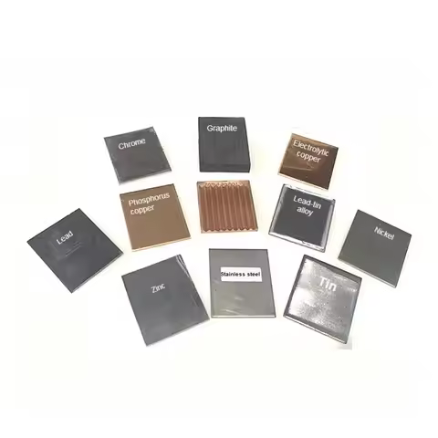 Hull Cell Electroplating Anode Plate Special For Hall Groove Testing Experiment Phosphor Bronze/Nick