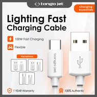 Tango Jet Lighting Fast Charging Cable 1m | Type-C USB Data Cable | Durable Charger Wire 5V2.4A