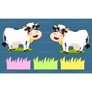[Teaching Aids] Cow looking for grass
