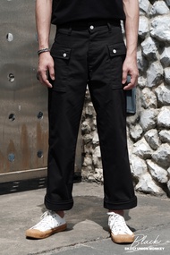 Simple&Raw - SK847 Union Monkey Pants Black