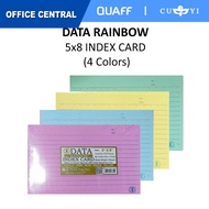DATA Rainbow Color Index Card 5x8 100pcs 160gsm | OCT