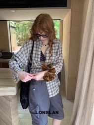 CASA PROJECTS - (Pre-Order) Plaid sheer top