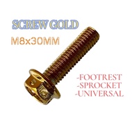 SCREW SKRU GOLD M8x30MM M8 30MM
