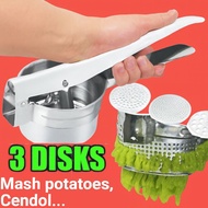 Potato Masher Stainless Steel  Ricer Cendol Maker cendol mould acuan cendol mold Food Masher Presser