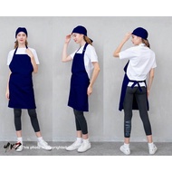 <apron>apron barista barista apron/ chef apron/ plain navy apron/