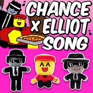 Forsaken Roblox Chance & Elliot Plush Toy Game Forsaken Chance Plush Doll Cartoon Elliot Plushies Pe
