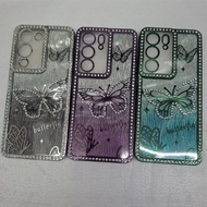 SOFCASE CHROME GLITER SWAROSKY BUTTERFLY BEAD CHARMING OPPO A15 A15S A16 4G A17 A16 4G A18 A38 131 2