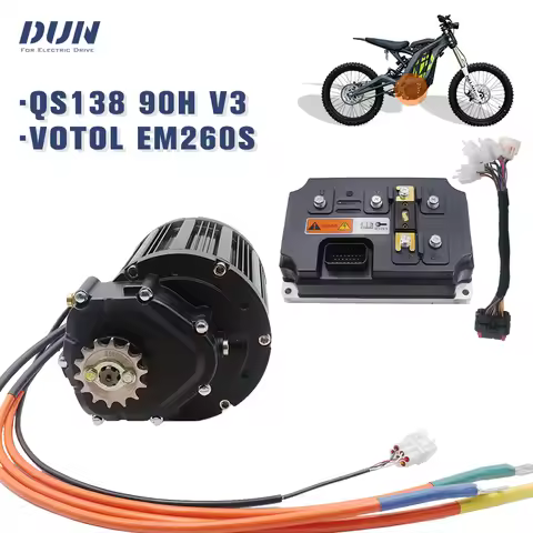 90H V3 QS 138 4KW PMSM Motor with EM-260S Votol Controller For ATV Electric Vehicle