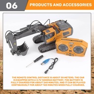 (ZYEX) 2.4G Wireless RC Excavator Remote Control RC Truck Crawler Truck Electric Engineering Vehicle